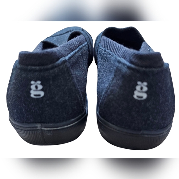 Grasshoppers Women's Black/Charcoal Canvas Slip-On Shoes, Size 7½ - Picture 2 of 7